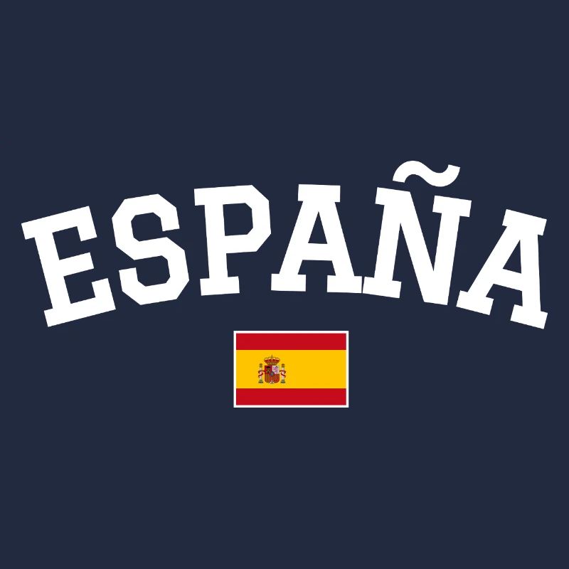 Spanien Flagge Design Weiss
