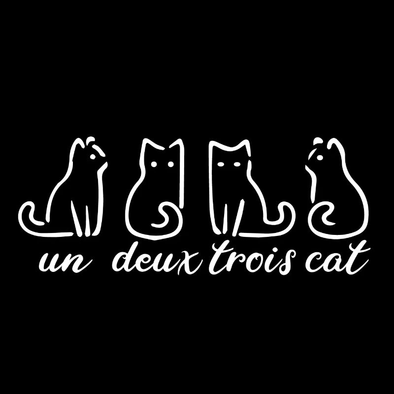 Cat Un Deux Trois Français drôle
