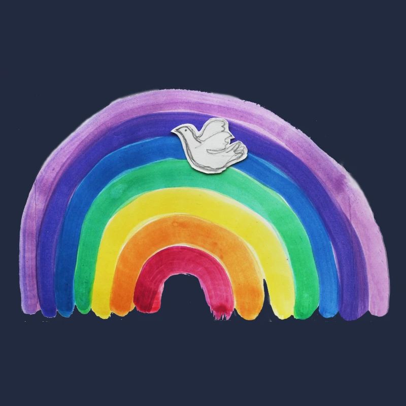 Regenbogen Friedenstaube