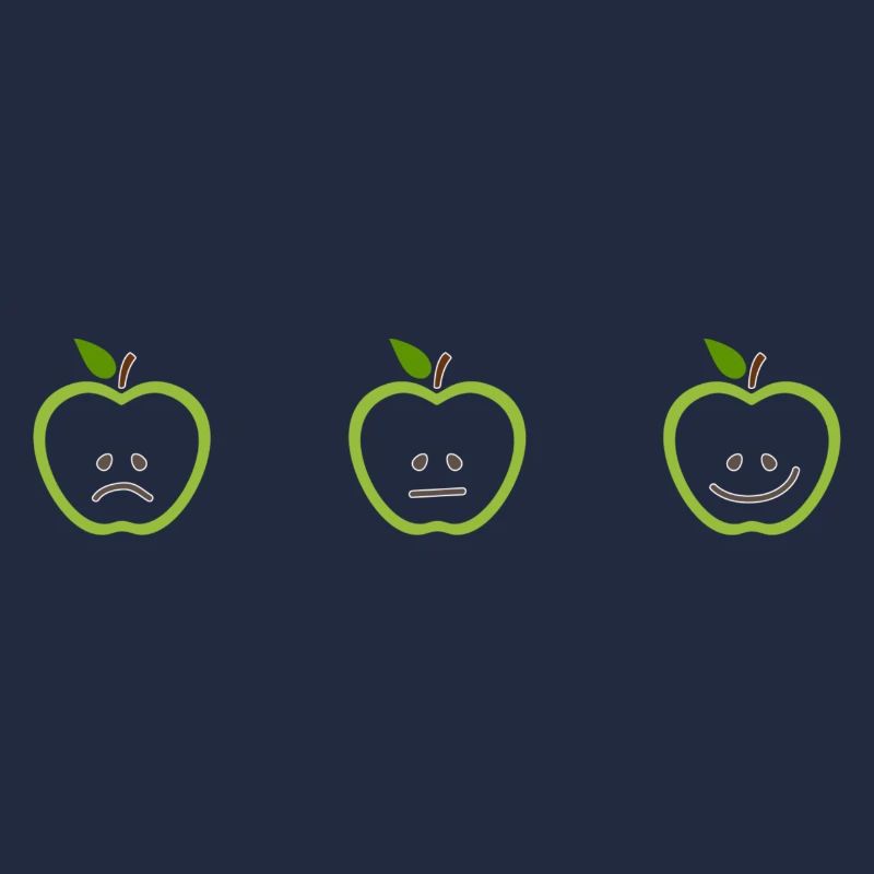 Apples with different faces