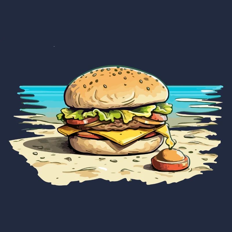 Hamburger à la plage n°2
