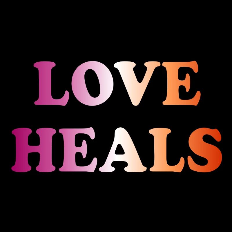 Love Heals Lesbian Flag