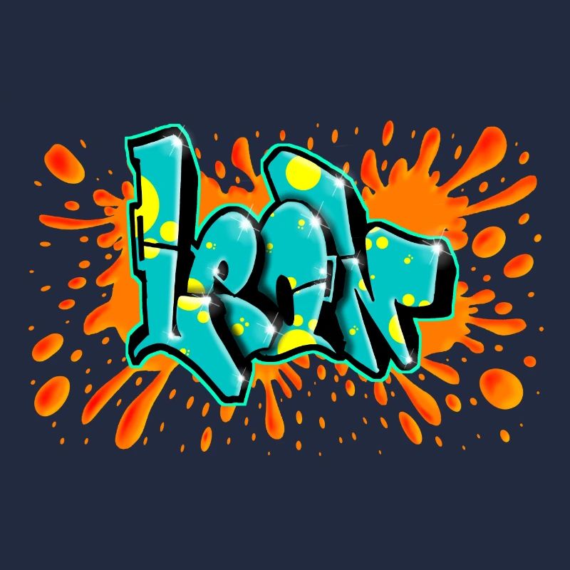 Léon graffiti splash rouge imprimable sur tout