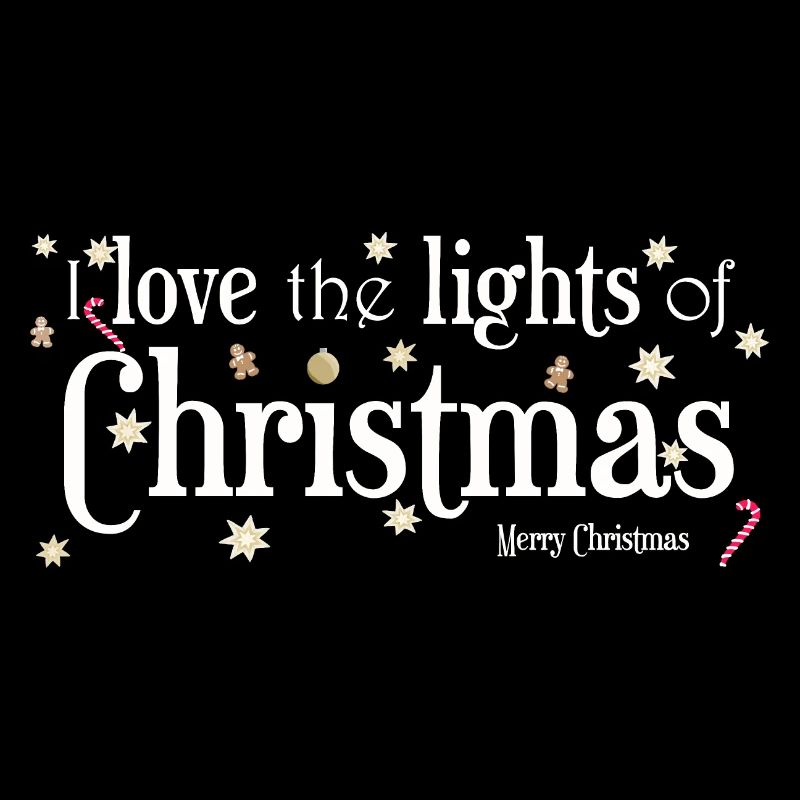 Ich liebe Weihnachtslichter, Englisch