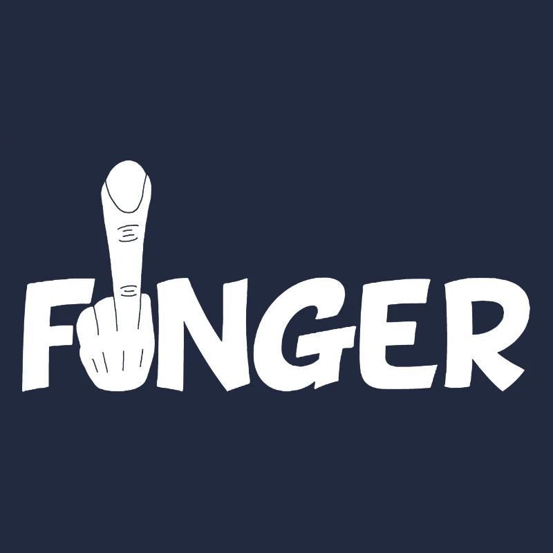 Der Finger (weiß)