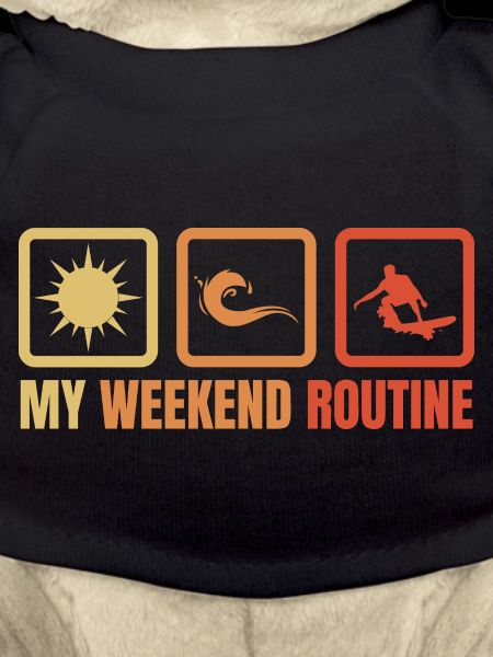 Surfer Wochenendroutine