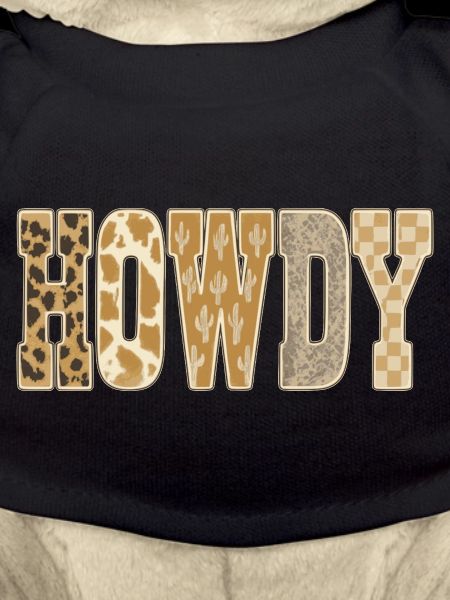 Howdy Desert Cactus Pattern Cowboy