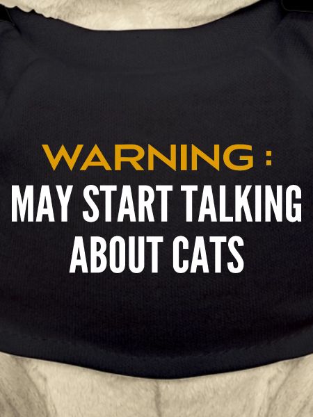 Attention peut parler de chats