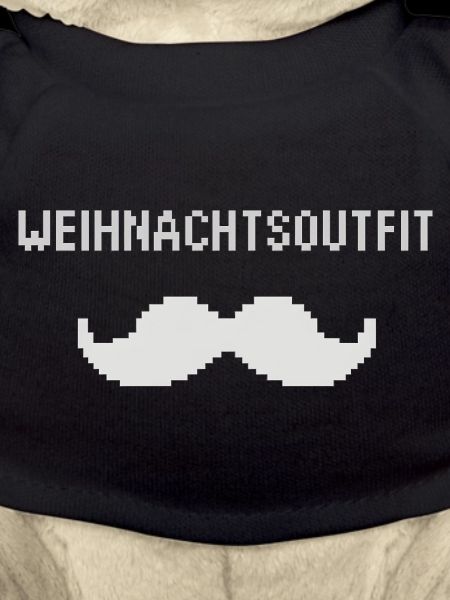 Pixel Christmas Outfit Mustache