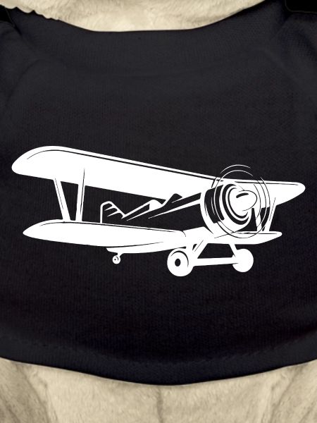 Doppeldecker Pilot Retro Minimalistisch
