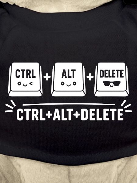 Ctrl Alt-Delete Niedliche Tasten-Trio