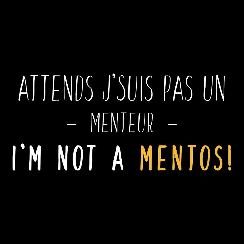 I'm Not A Mentos - White Yellow