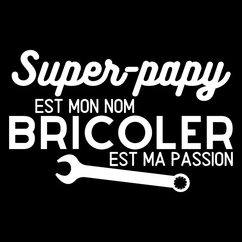 t shirt super-papy est mon nom bricoler ...