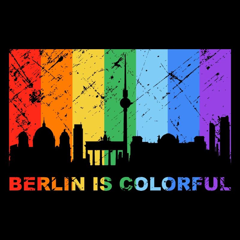 Berlin is colorful rainbow LGBT CSD Gay Pride
