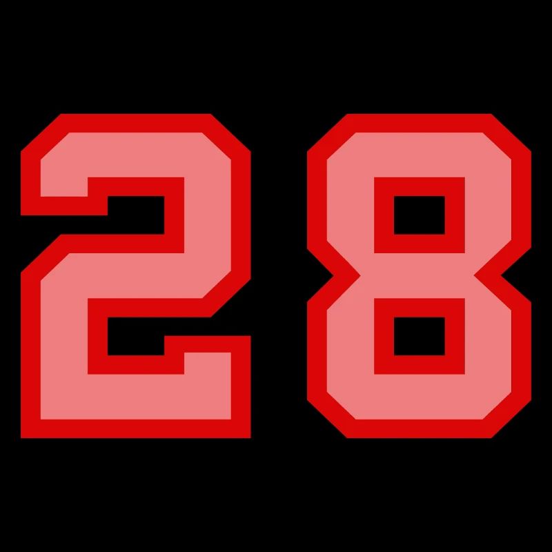 Cool Retro Retrostyle Numéro de maillot numéro de dos