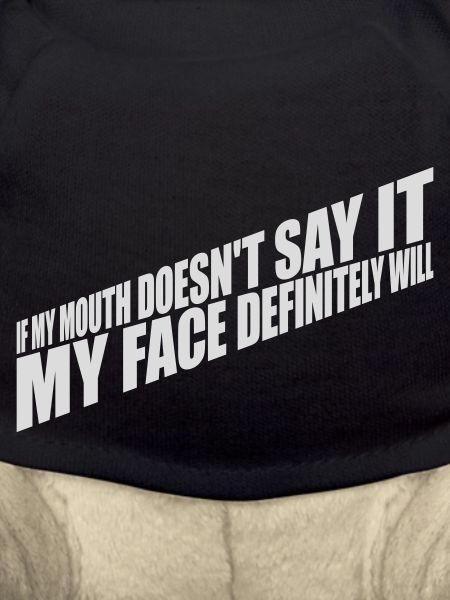 my face definitely will