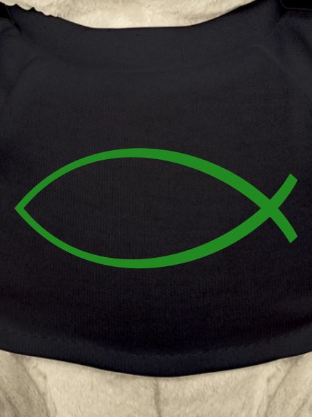 Ichtus Fisch dunkelgrün