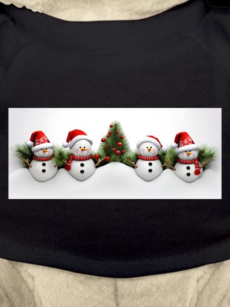 Schneemann mit Weihnachtsbaum