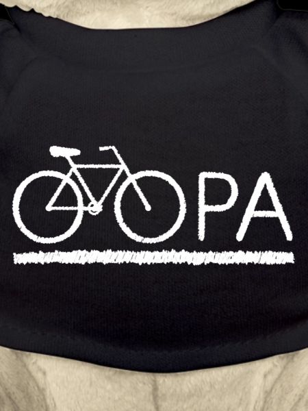 Grandpa Bicycle Silhouette
