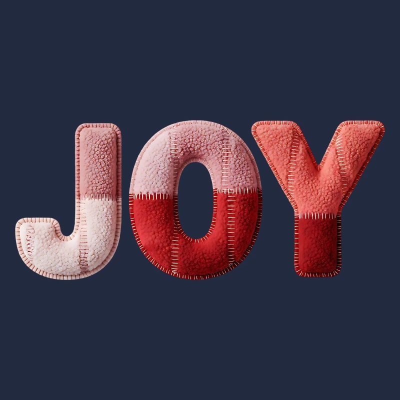Patchwork Joy Freude und Happiness Design
