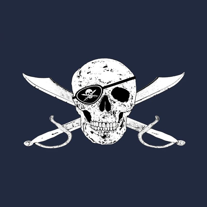 Drapeau Pirate Jolly Roger m Eye Patch