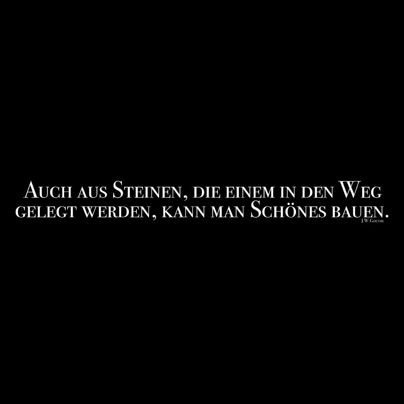 Goethe Zitat: Steine