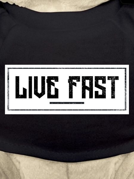 Live Fast Lettering
