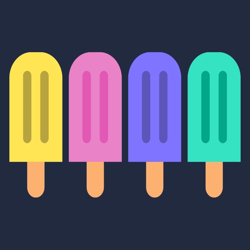 Buntes Eis