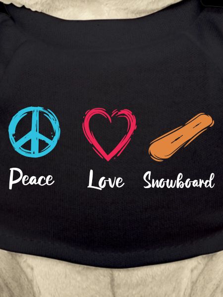 Frieden Liebe Snowboard