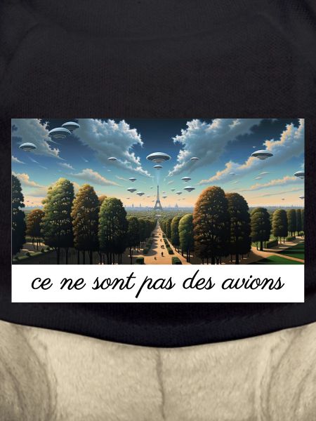 UFOs over Paris - Magritte