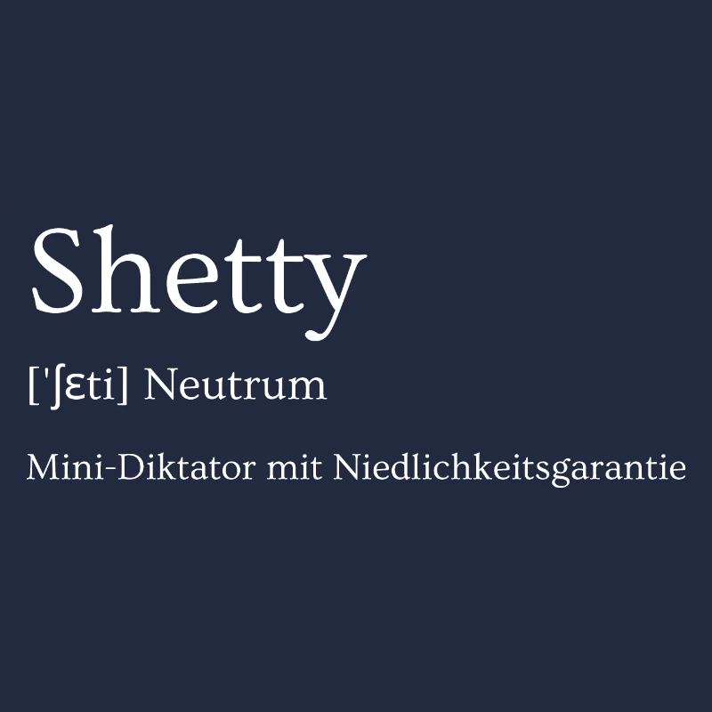 Shetty -kleiner Diktator mit Niedlichkeitsgarantie