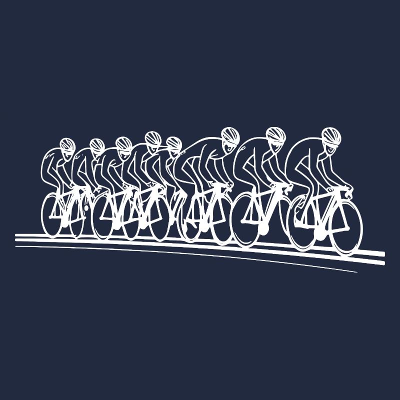 Dessin au trait cycliste