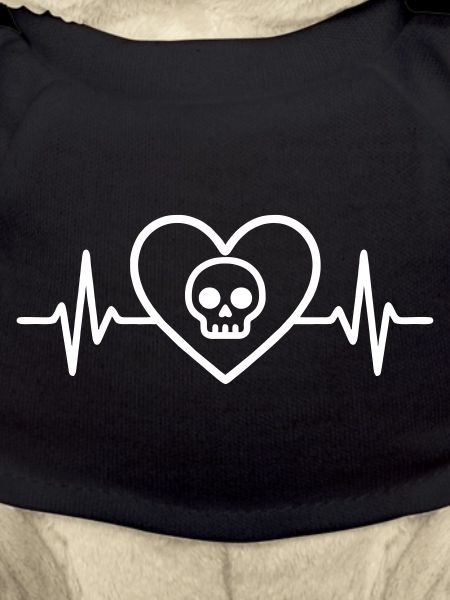 Skull Skull Halloween Heart