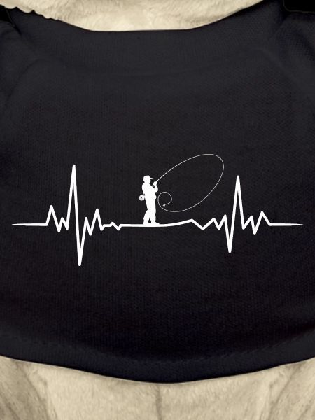 Herzschlag Angler Silhouette