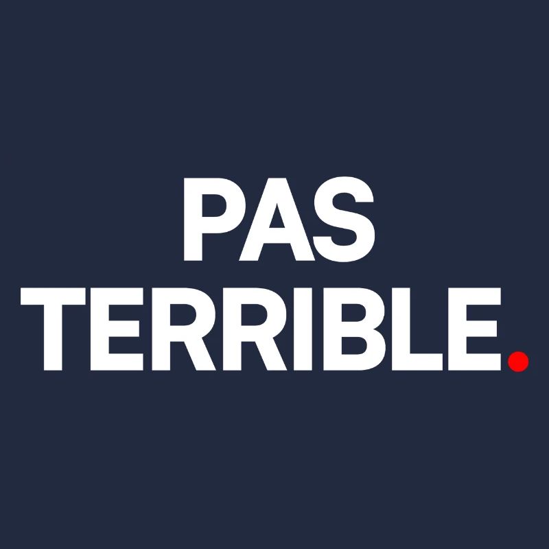 PAS TERRIBLE. – Réaction Humour Minimaliste