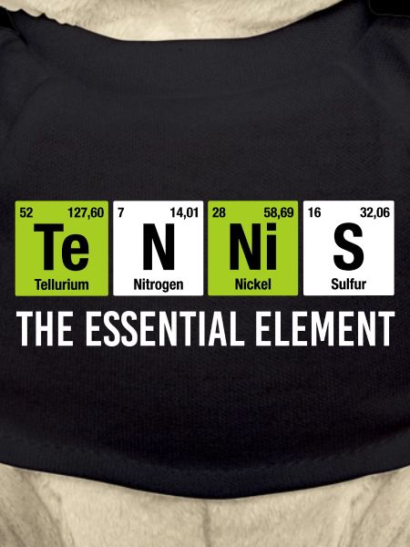 Tennis Essential Element Funny Chemistry
