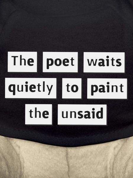 The poet waits quietly...