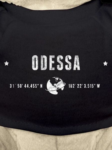 Odessa Coordonnées Géographiques Stylisées