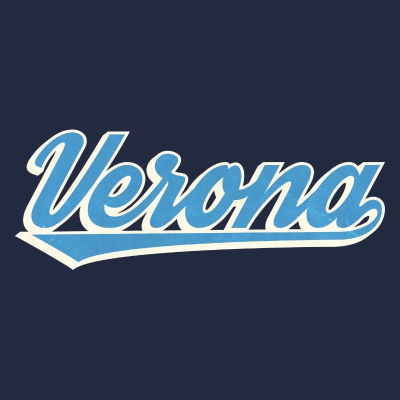 Verona Blau Script Logo
