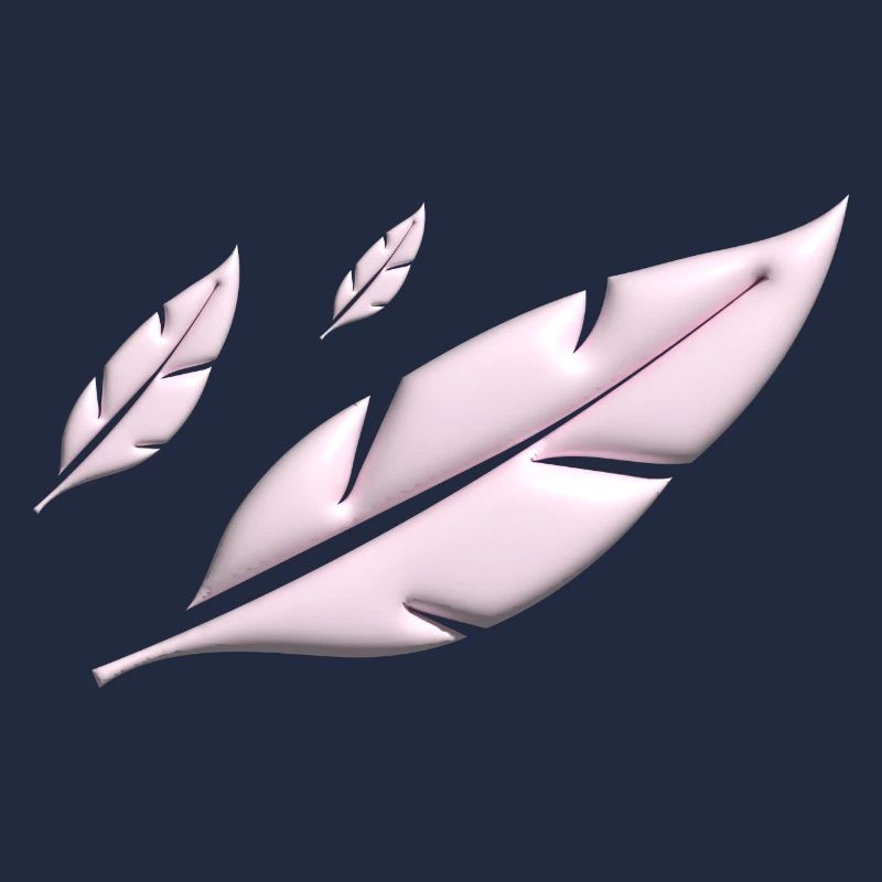 PINK FEATHERS FALLING