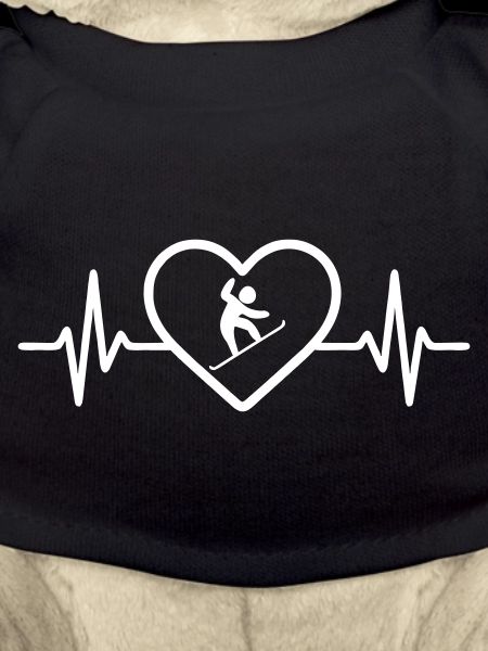 Snowboard Mountain Heart
