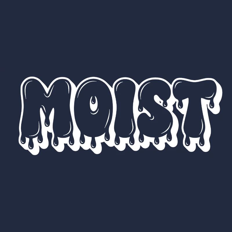 Moist Dripping Text