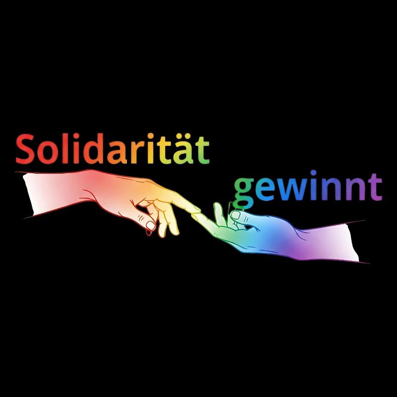 Solidarität gewinnt Pride T-Shirt Regenbogen