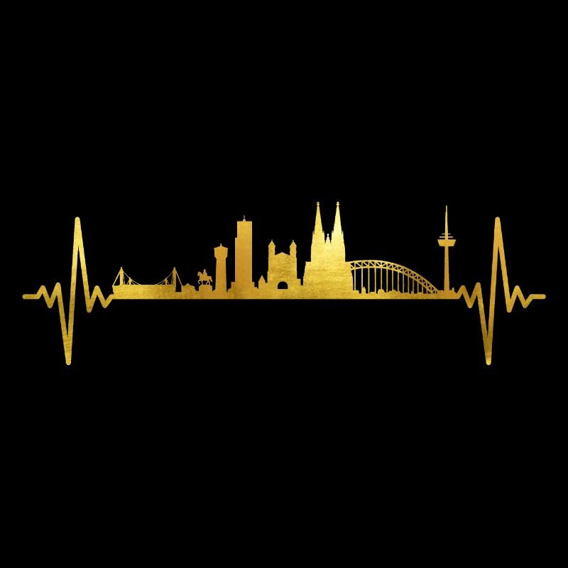 Köln Skyline Herzschlag