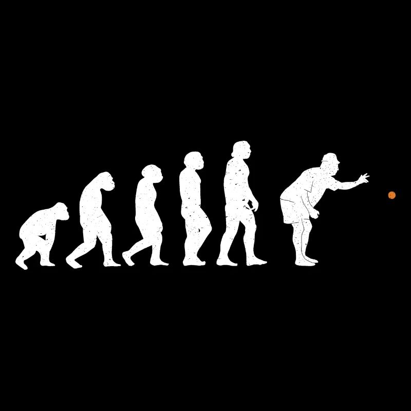 Pétanque évolution cadeau humour pour bouliste