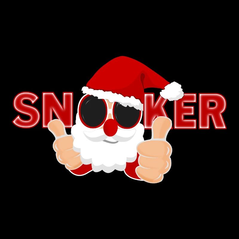 Snooker Funny Christmas Billard mit sunglasses