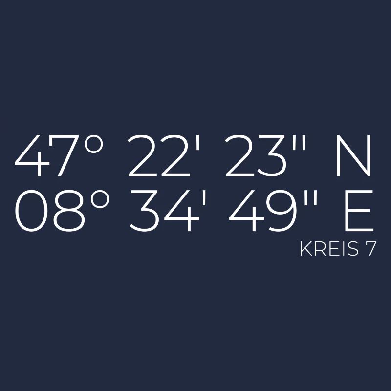 Coordinates District 7 Zurich