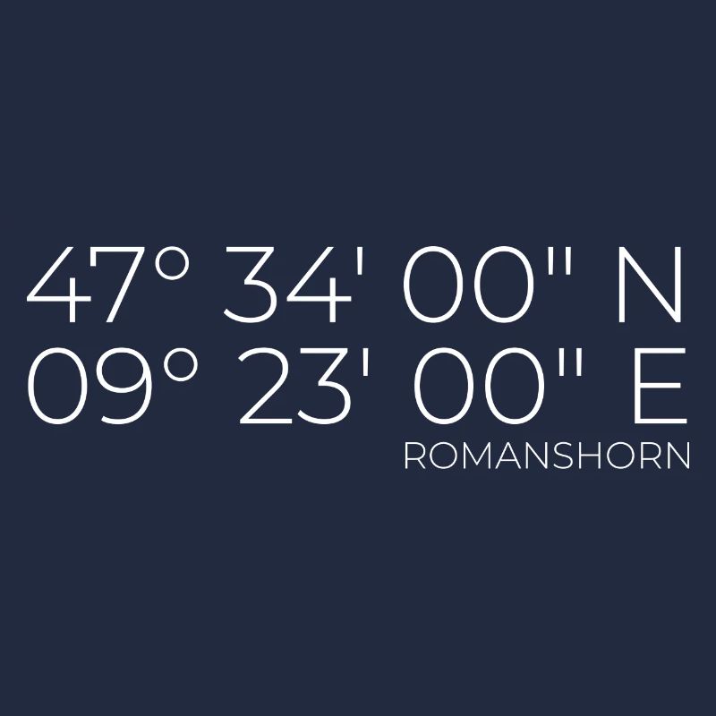 Coordinates Romanshorn, Switzerland