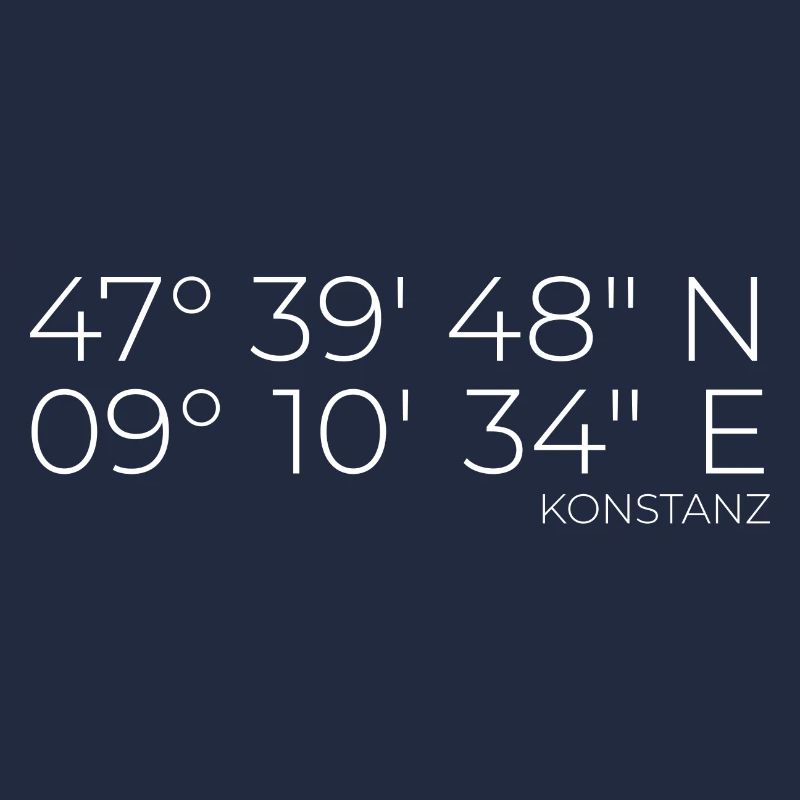 Coordinates Konstanz Lake Constance