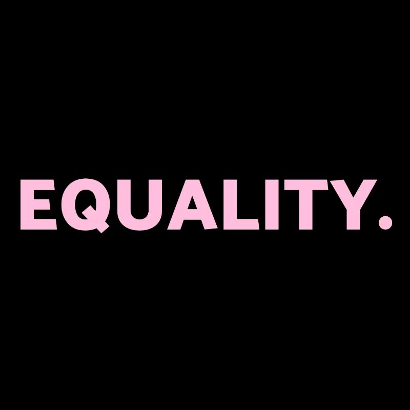 EQUALITY pink text LGBTQ Pride Month